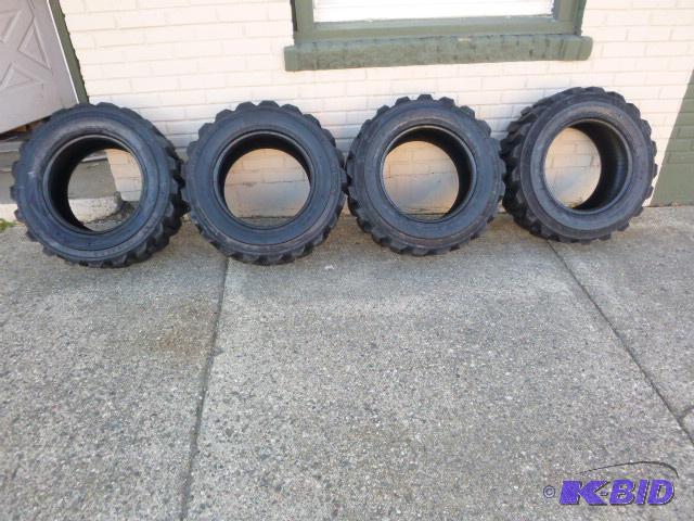 Four New Allied RBT Skid Loader Tires 10-16.5...