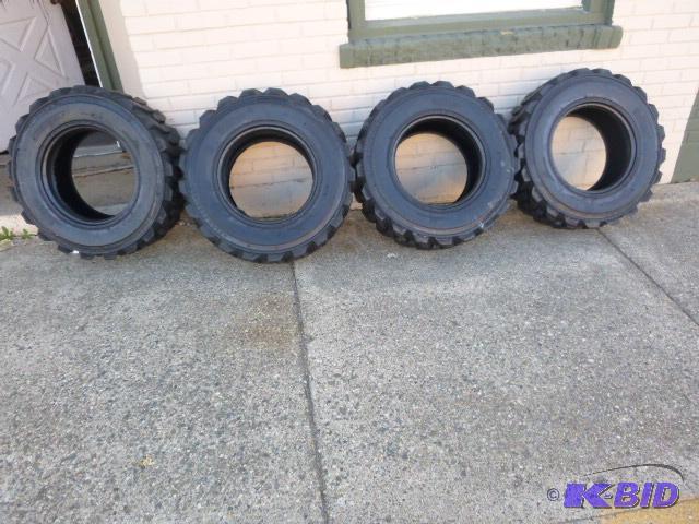 Four New Allied RBT Skid Loader Tires 12-16.5...