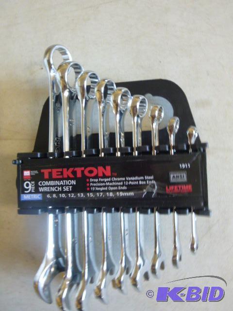 Tekton 9 Piece Combination Metric Wrench Set ...