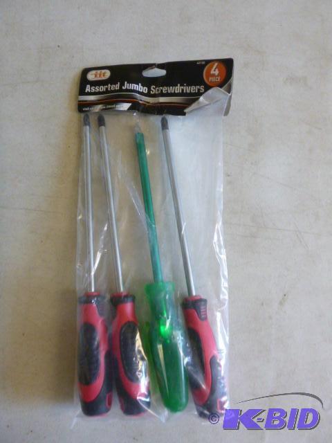 4 Piece Jumbo Screwdrivers...