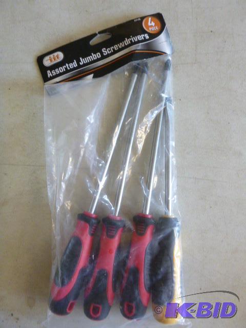 4 Piece Jumbo Screwdrivers...