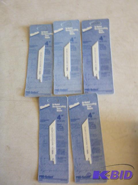 Five Disston Reciprocating Saw Blades...