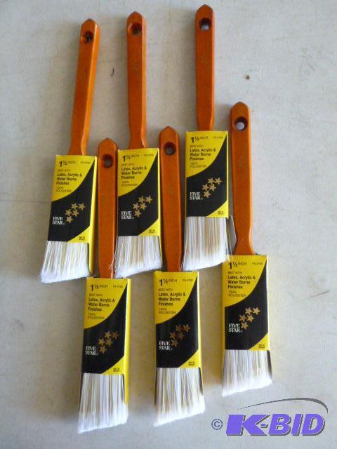 Six Five Star 1 12&quot Paint Brushes...