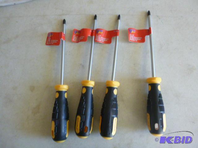 Four Philips Screwdrivers with Magnetic Tips...