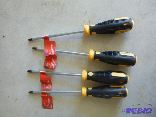 Four Philips Screwdrivers with Magnetic Tips...