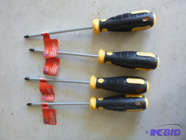 Four Philips Screwdrivers with Magnetic Tips...