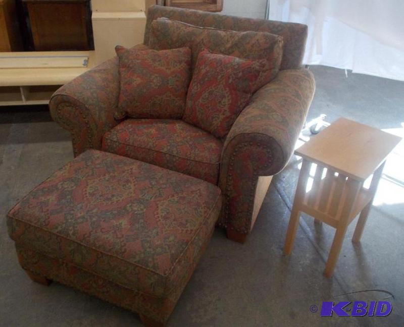 Chair, Ottoman, & Side Table