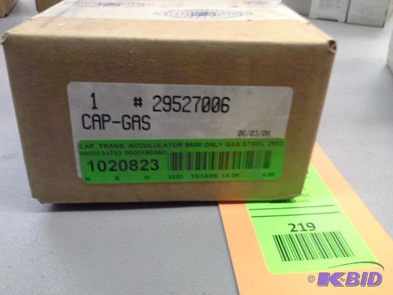 lot 219 image: CAP  TRANS. ACCULULATOR B500 ONLY GAS STEEL 29527006