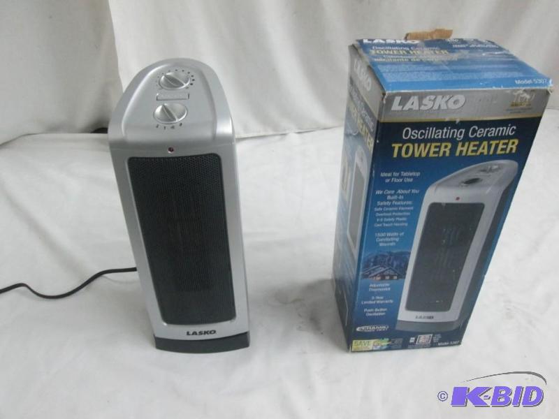 Lasko 1500 Watt Oscillating Compact Tower Heater