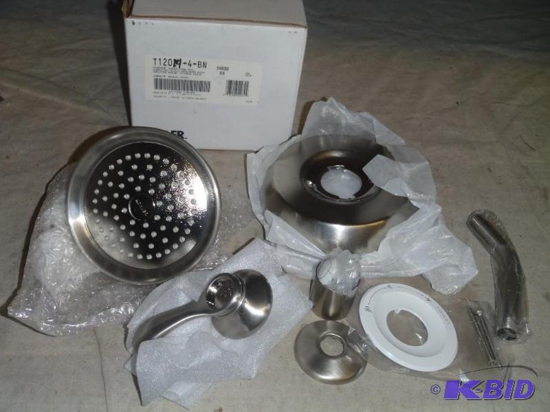 lot 142 image: Brushed Nickel Shower Faucet