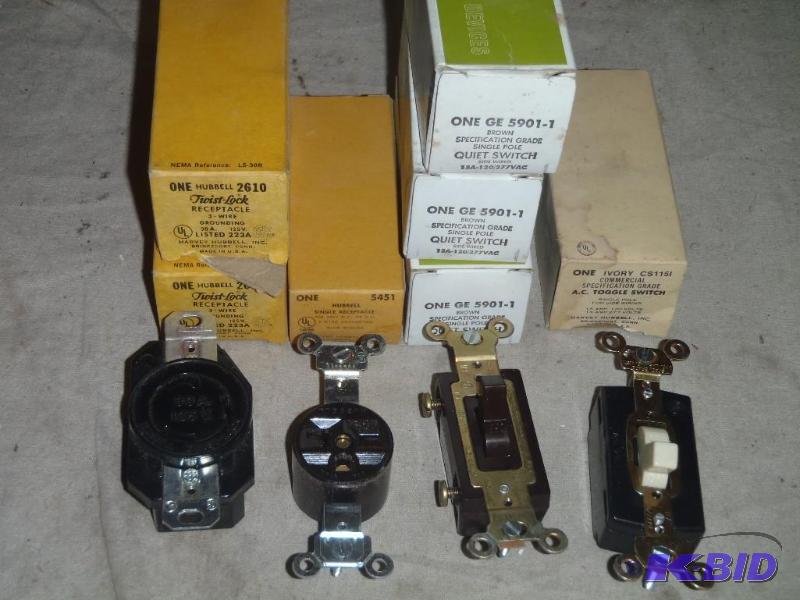 lot 165 image: Electrical Switches and Receptacles