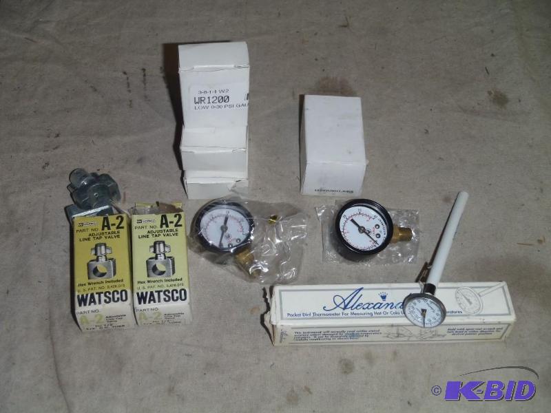 lot 179 image: Guages & Line Tap Valves