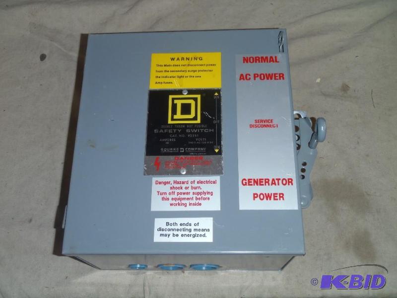 lot 37 image: Square D 92251 Safety Switch