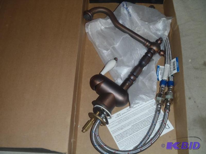 lot 66 image: Oil Rubbed Bronze Bar Faucet