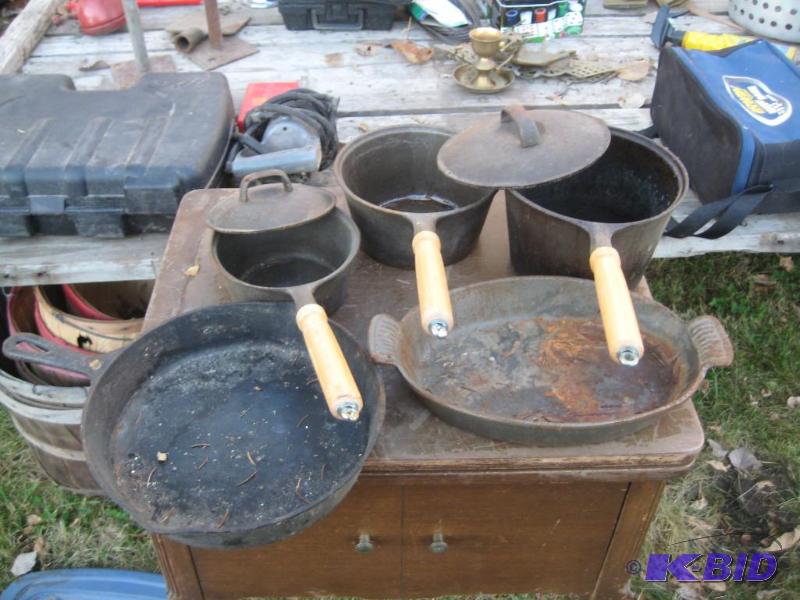 Assortment of Cast Iron Pans