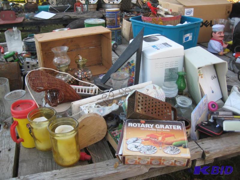 Assorted Tins and Household Items