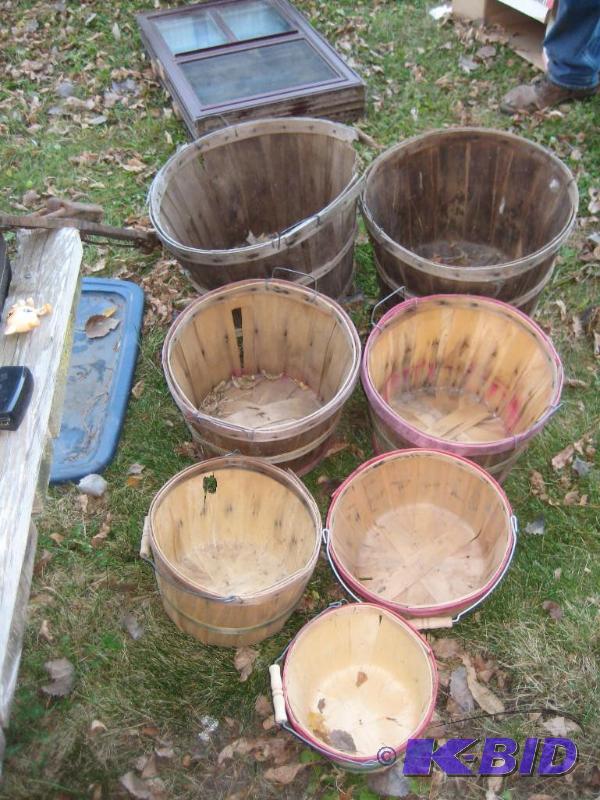 Assortment of Baskets including Apple Baskets