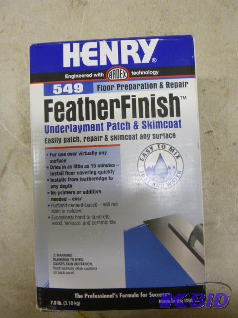 lot 112 image: Henry Feather Finish Underlayment Patch and S...
