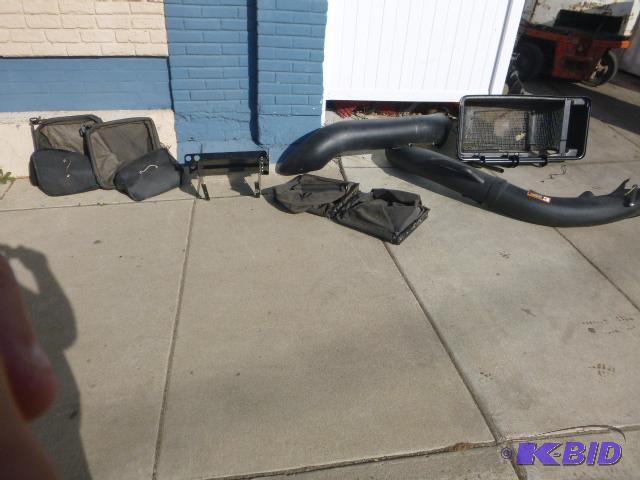 lot 143 image: Lawn Mower Bagger With mounting bracket....