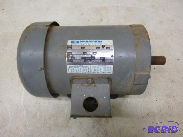 lot 154 image: Marathon Electric Motor Model FVC145TTFR7026B...
