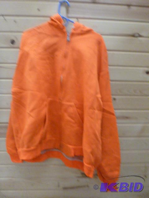 lot 166 image: Blaze Orange Hooded Jacket Size 3XL (missing ...