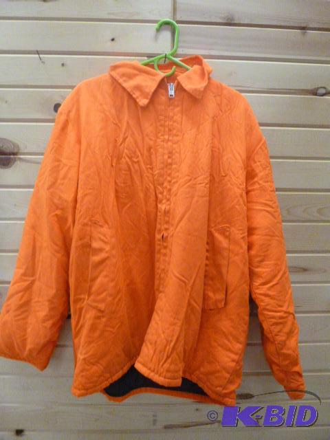 lot 167 image: Blaze Orange Hooded Jacket Size L...