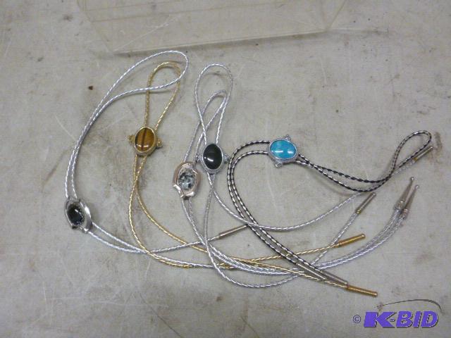 lot 71 image: Five Bolo Ties...