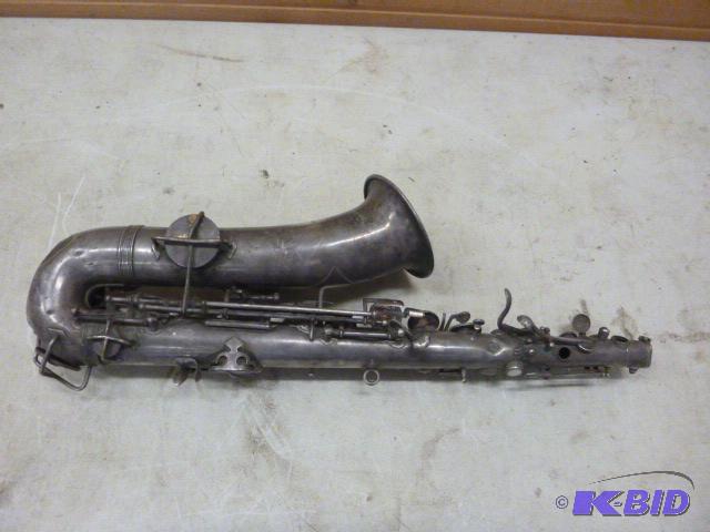 lot 78 image: Alto Saxaphone Has some damage and no mouth p...