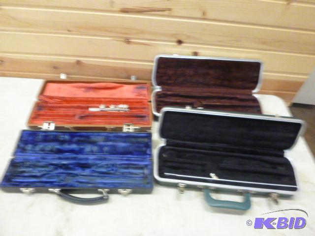 lot 81 image: Four Flute Cases...