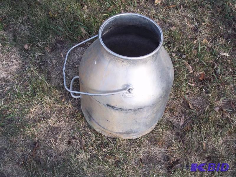 lot 44 image: Stainless steel De Laval Milk Can...