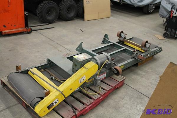 lot 16 image: Transfer Built Conveyor 9 Ft Long X 24" ...