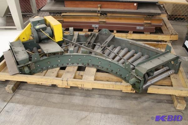 lot 6 image: 45 Degrees Transfer Built Conveyor With Elect...