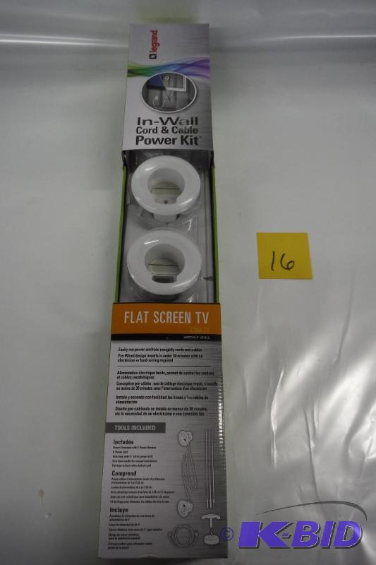 Wiremold Company CMK70 Flat Screen Tv Cord and Cable Power Kit