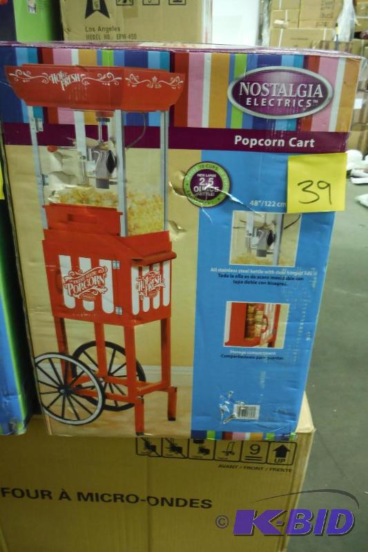 Nostalgia Electrics CCP399 Vintage Collection 2.5-Ounce 48 Popcorn Cart