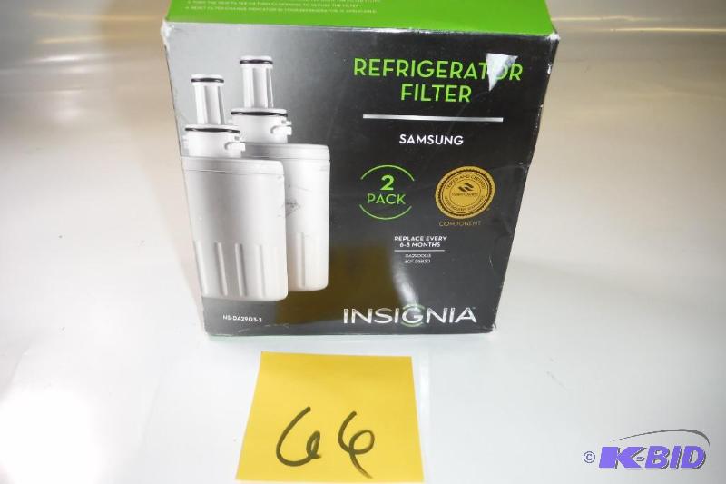Insignia - Water Filters for Select Samsung Refrigerators (2-Pack)NS-DA2903-2