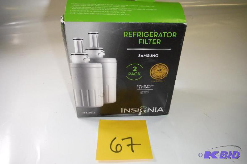 Insignia - Water Filters for Select Samsung Refrigerators (2-Pack)NS-DA2903-3