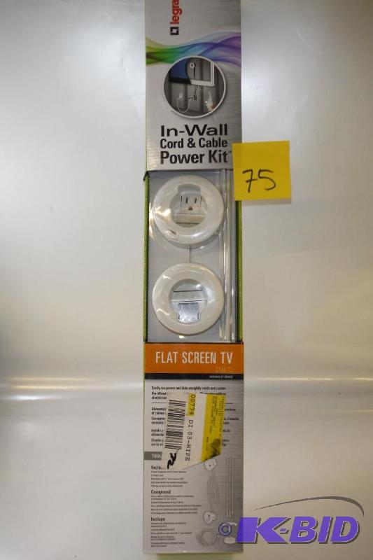 Wiremold Company CMK70 Flat Screen Tv Cord and Cable Power Kit