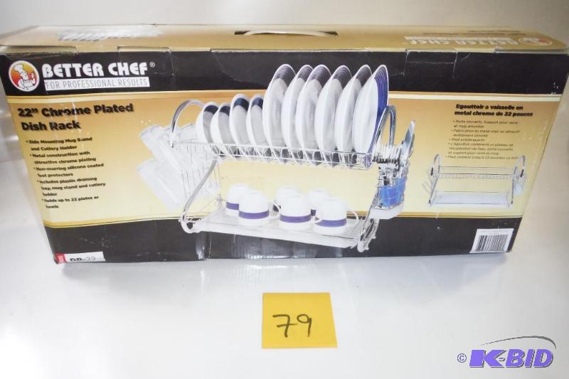 Better Chef DR-22 Chrome 2-Tier Dish Rack, 22-Inch