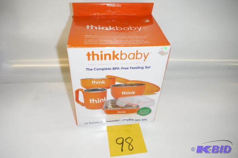 Thinkbaby Complete BPA Free Feeding Set, Orange, 6 Months