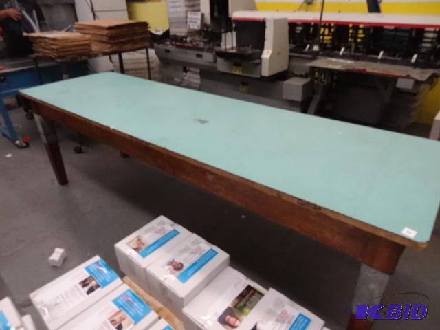 Vintage wood table. Heavy Duty. 96 x 29 x 30...