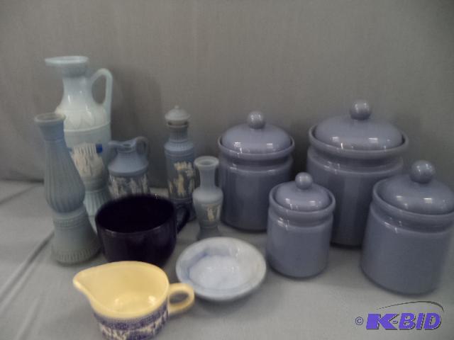 lot 114 image: Canisters, Perfume Bottles