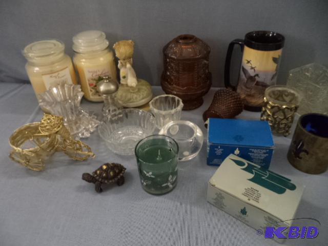 lot 122 image: Candles, Holders