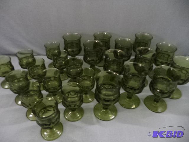 lot 152 image: Green Goblets