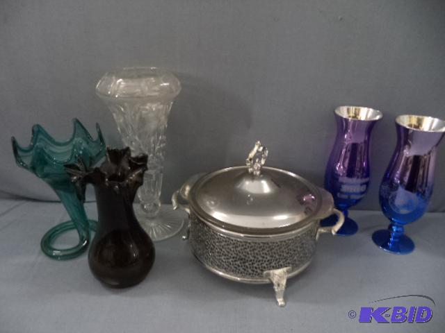 lot 171 image: Casserole, Vases
