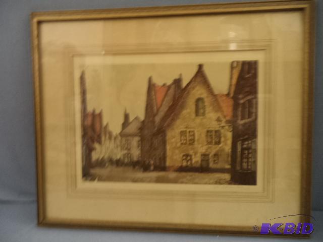 lot 177 image: Water Color Print