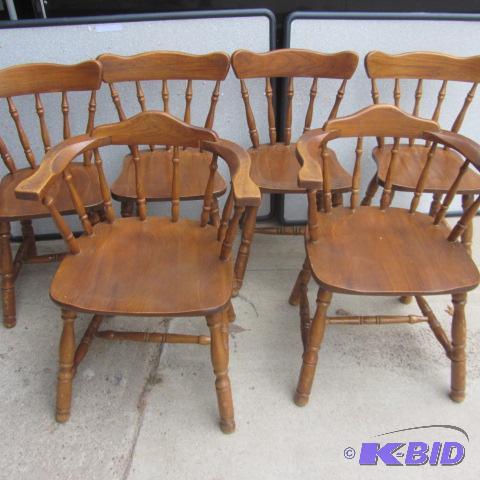 lot 18 image: Maple Dine Chairs