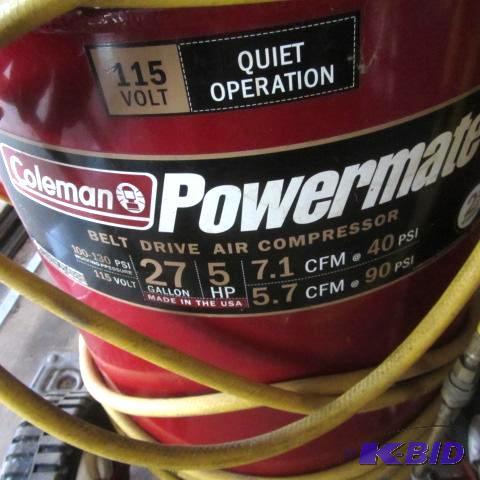 lot 2 image: Coleman Air Compressor