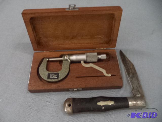 lot 237 image: Micrometer, Knife