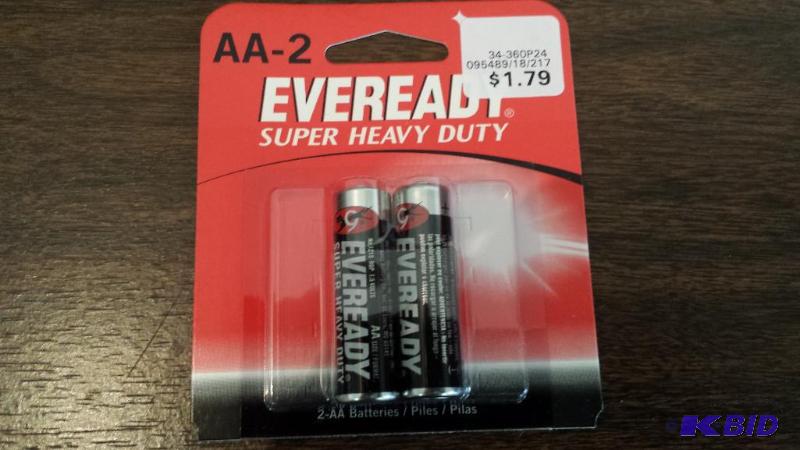 Eveready Super Heavy Duty AA Batteries