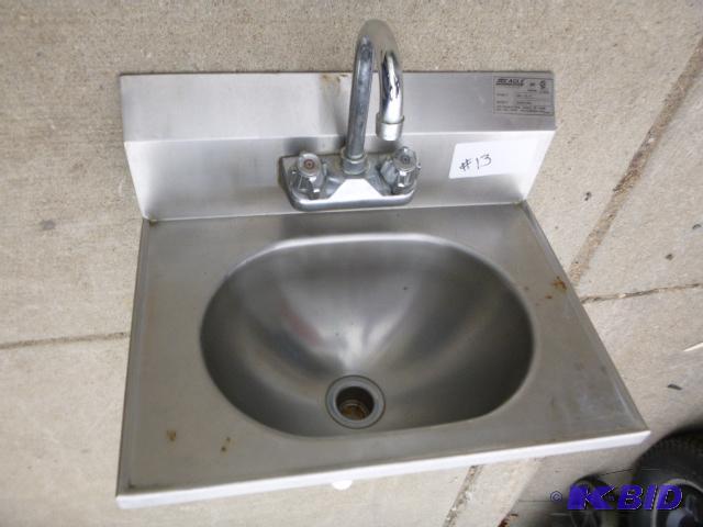 lot 13 image: Eagle Hand Wash Stainless Steel Sink with Fau...